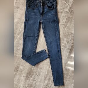American Eagle Outfitters Dark Blue Skinny Jeans High Rise